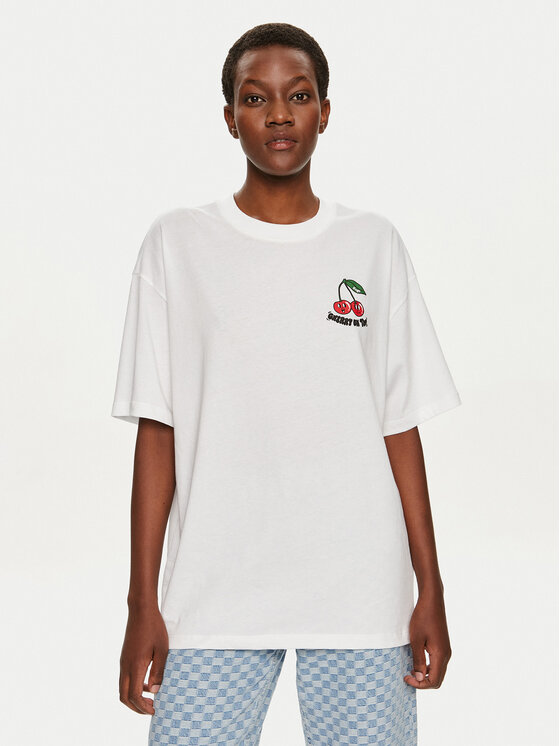 Hugo Тишърт 50521229 Бял Oversize цвят на ниска цена