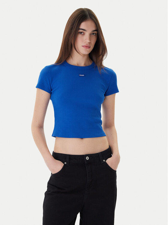 Hugo Тишърт Baby 50510749 Син Slim Fit цвят на ниска цена