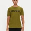 Hugo Тишърт Dulivio 50467556 Зелен Regular Fit цвят на ниска цена
