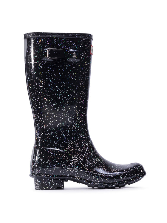 Hunter Гумени ботуши Org Kids Giant Glitter Boots JFT6075RGT Черен цвят на ниска цена