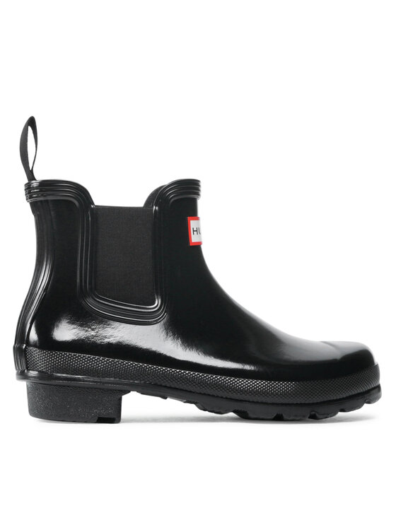 Hunter Гумени ботуши Original Chelsea Gloss WFS2078RGL Черен цвят на ниска цена