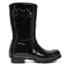 Hunter Гумени ботуши Original Gloss Short WFS1000RGL Черен цвят на ниска цена