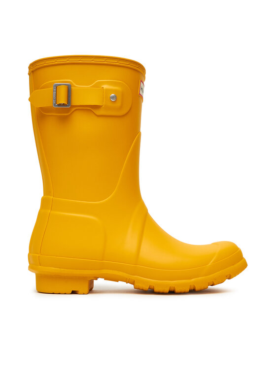 Hunter Гумени ботуши Original Short WFS1000RMA Жълт цвят на ниска цена