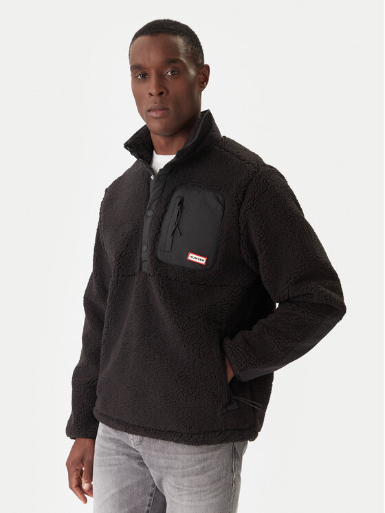 Hunter Полар Athol HARM0017252 Черен Regular Fit цвят на ниска цена