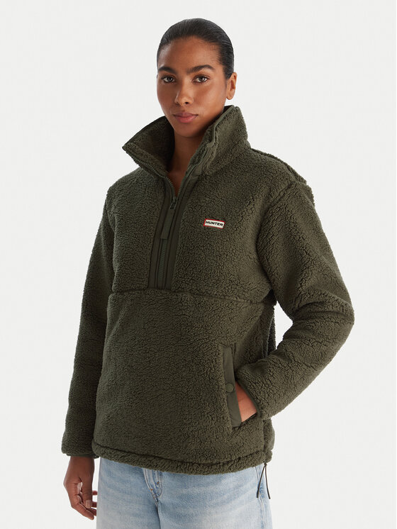 Hunter Полар Tiorga HARW0016252 Зелен Regular Fit цвят на ниска цена