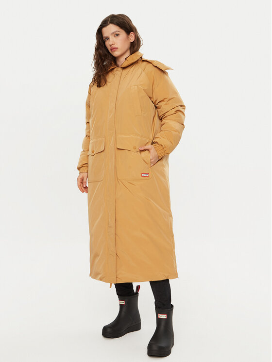 Hunter Преходно палто HARW0014242 Кафяв Regular Fit цвят на ниска цена