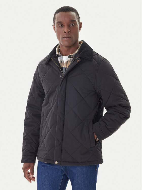 Hunter Преходно яке Ardwell HARM0003252 Черен Regular Fit цвят на ниска цена