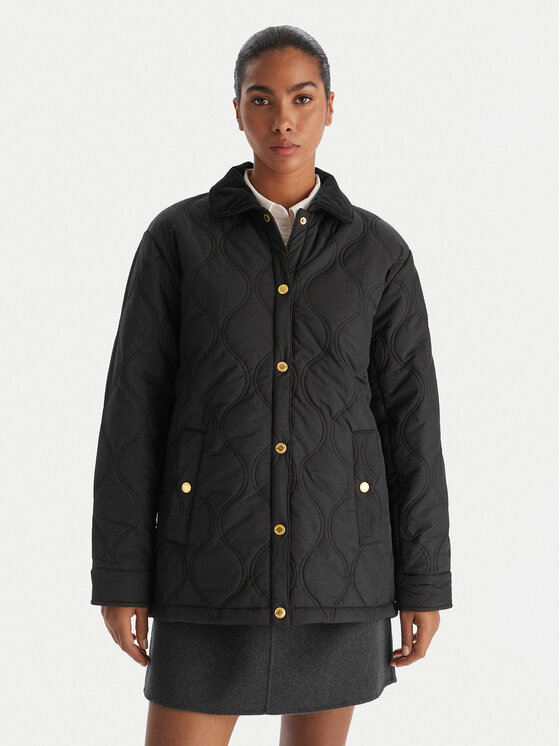 Hunter Преходно яке Witton HARW0004252 Черен Regular Fit цвят на ниска цена