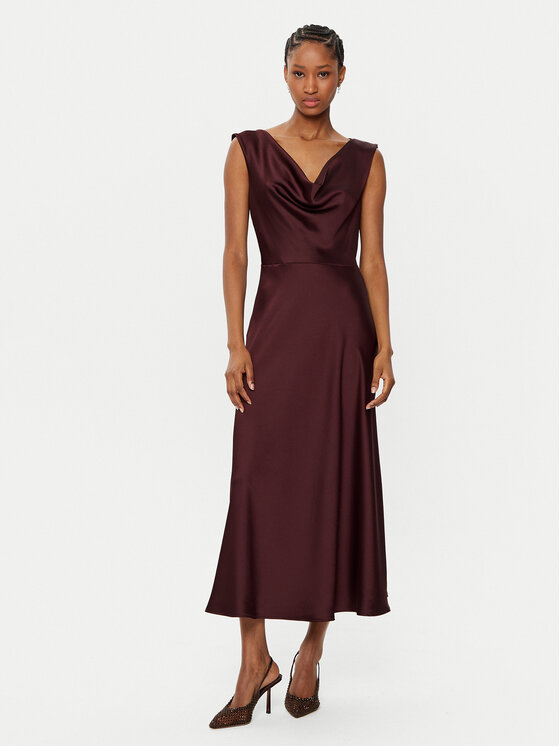 Imperial Коктейлна рокля AFBAIBA Бордо Slim Fit цвят на ниска цена