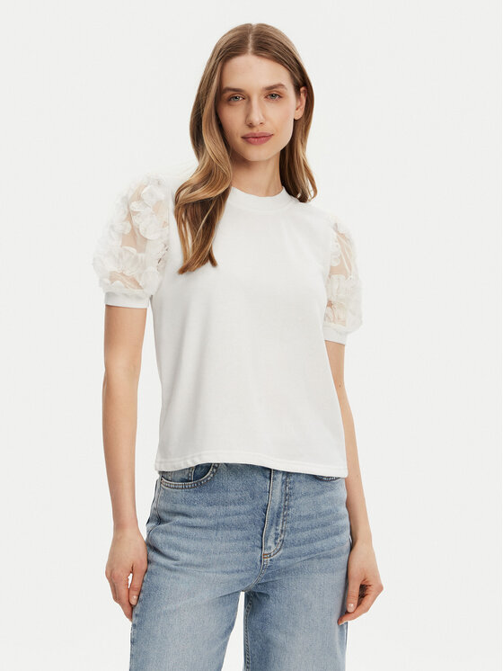 JDY Блуза Fairview 15347021 Бял Regular Fit цвят на ниска цена