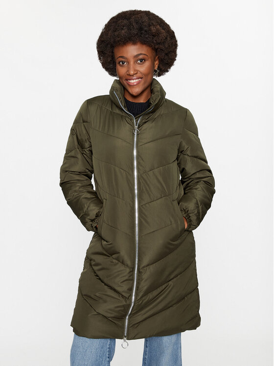 JDY Зимно яке 15305658 Зелен Regular Fit цвят на ниска цена