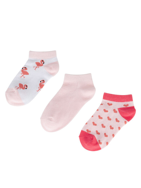 JENNY Къси чорапи 7KB-001-SS25 (3-PACK) Розов цвят на ниска цена