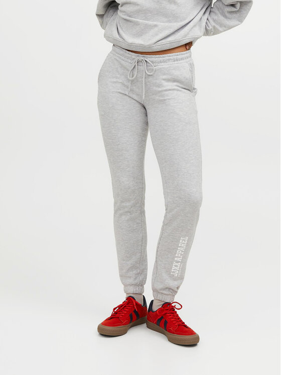 JJXX Долнище анцуг Riley 12250114 Сив Slim Fit цвят на ниска цена