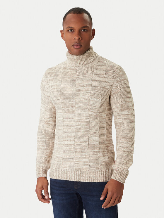 JOOP! Jeans Поло Milsom 30047472 Бежов Modern Fit цвят на ниска цена