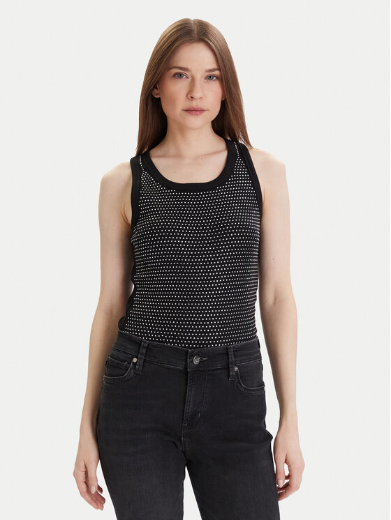 JOOP! Jeans топ Tunka 30046107 Черен Slim Fit цвят на ниска цена