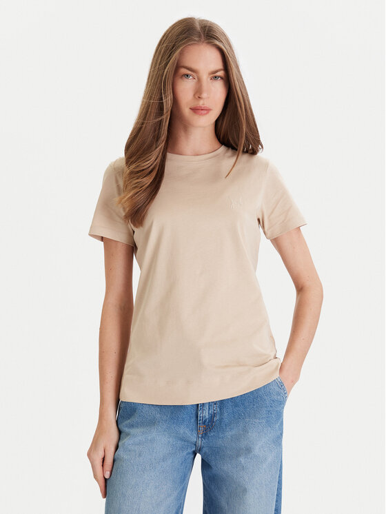 JOOP! Тишърт 58 253JE58Tia 30049367 Бежов Slim Fit цвят на ниска цена