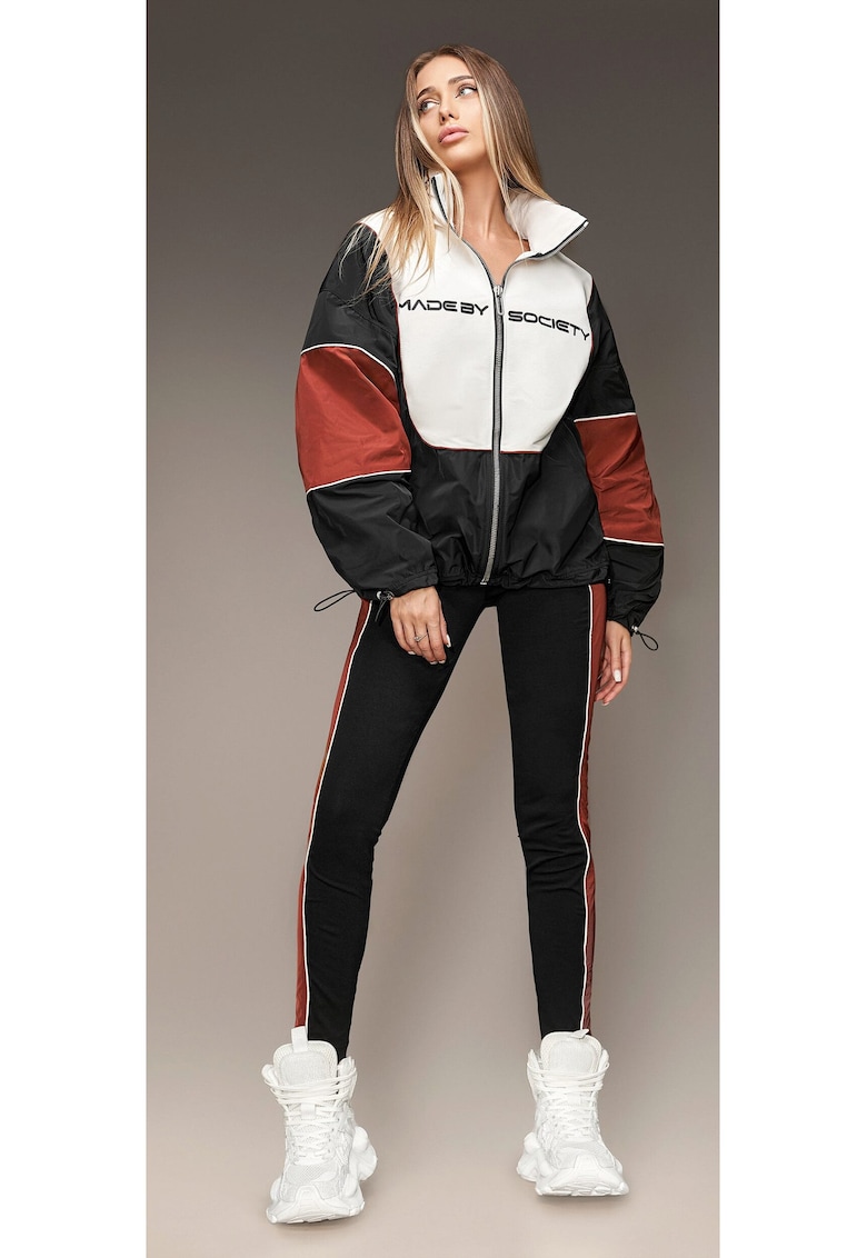 Jacheta cu model colorblock H26678 Made By Society