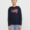 Jack & Jones Junior Суитшърт Logo 12257309 Тъмносин Standard Fit цвят на ниска цена