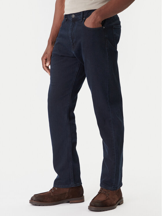 Jack & Jones Дънки Chris Classic 12287740 Тъмносин Relaxed Fit цвят на ниска цена