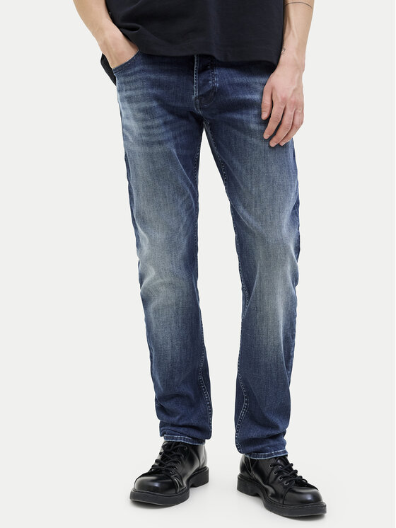 Jack & Jones Дънки Glenn Original 12278144 Тъмносин Slim Fit цвят на ниска цена