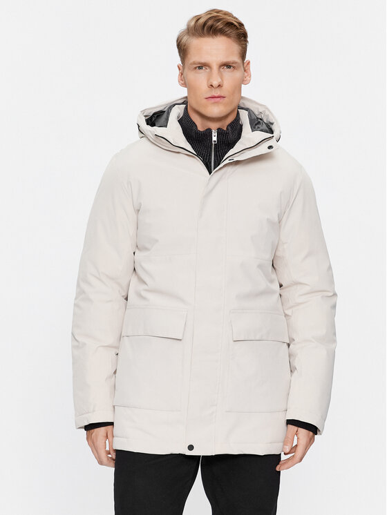 Jack & Jones Зимно яке 12235845 Екрю Regular Fit цвят на ниска цена