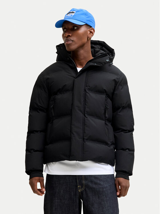 Jack & Jones Зимно яке Fusion 12285919 Черен Regular Fit цвят на ниска цена