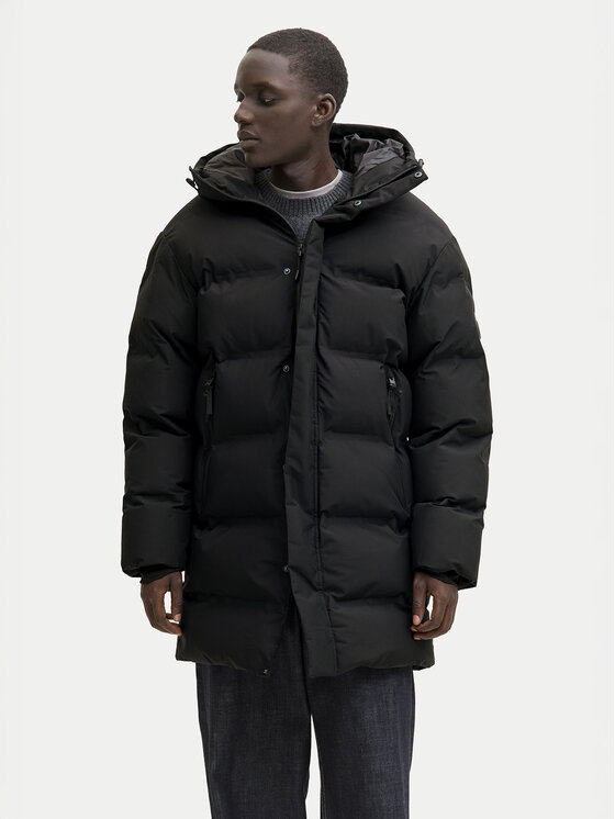 Jack & Jones Зимно яке Fusion 12288983 Черен Relaxed Fit цвят на ниска цена