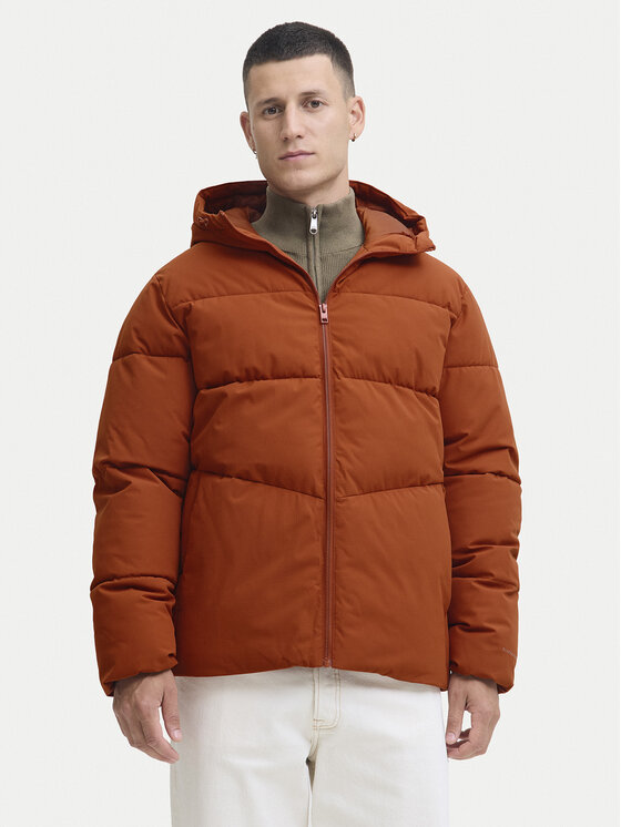 Jack & Jones Зимно яке Global 12283517 Оранжев Regular Fit цвят на ниска цена