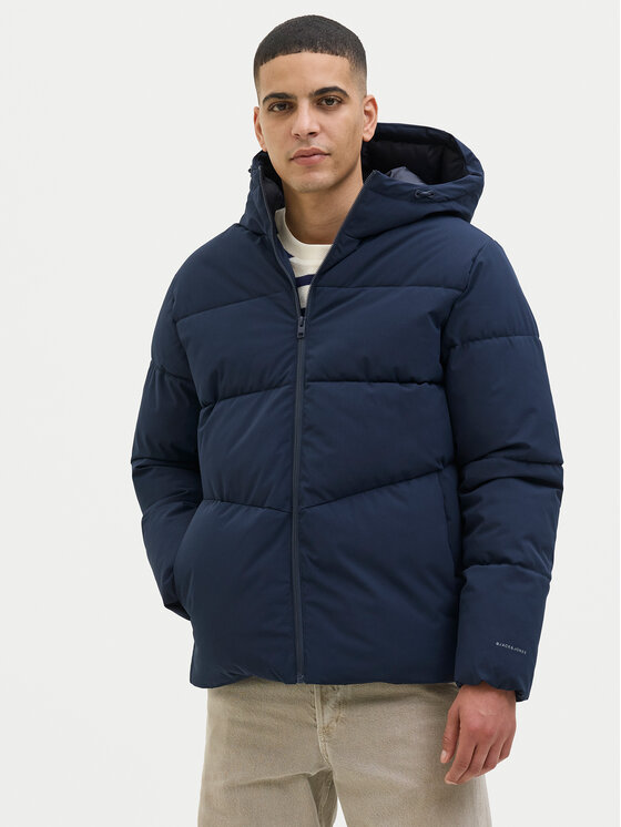 Jack & Jones Зимно яке Global 12283517 Тъмносин Regular Fit цвят на ниска цена