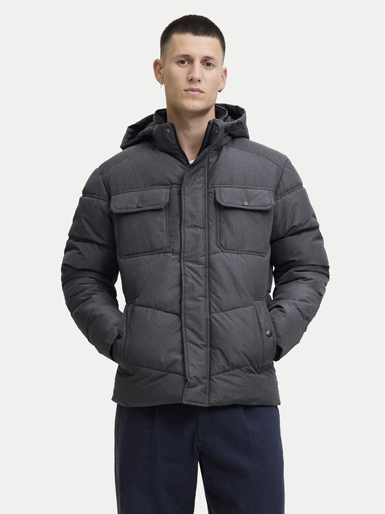 Jack & Jones Зимно яке Morgan 12279687 Сив Regular Fit цвят на ниска цена