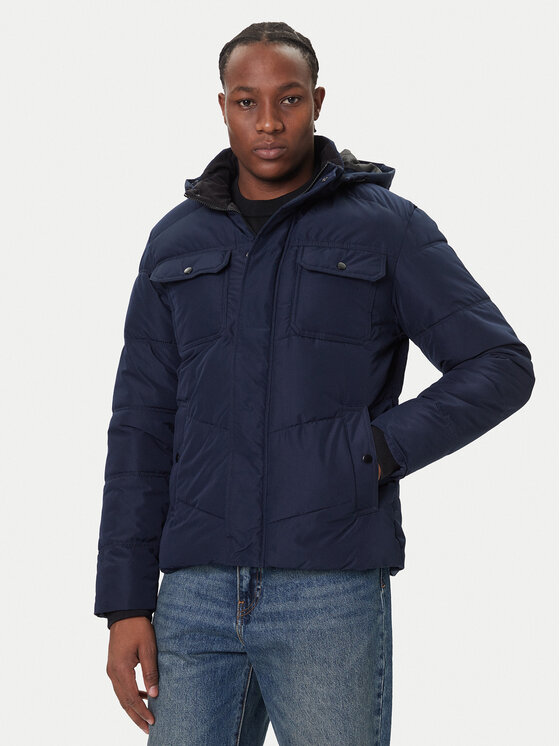 Jack & Jones Зимно яке Morgan 12279687 Тъмносин Regular Fit цвят на ниска цена