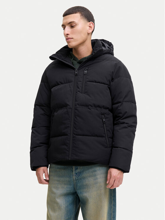 Jack & Jones Зимно яке Owen 12278792 Черен Regular Fit цвят на ниска цена