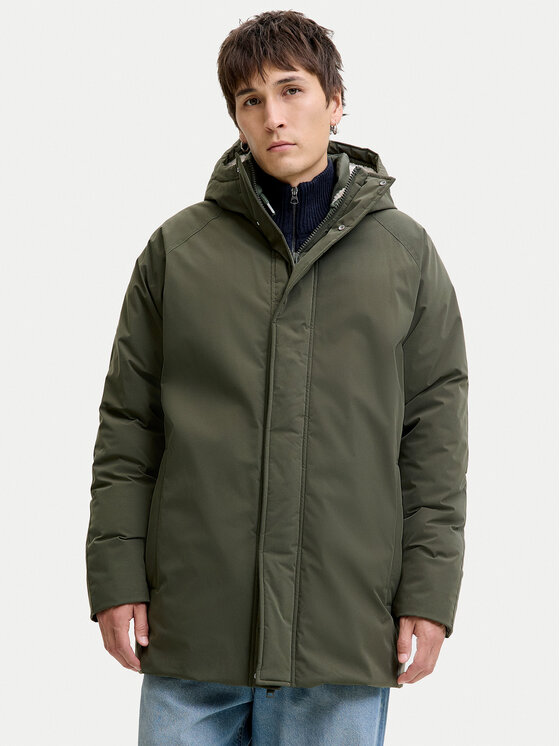 Jack & Jones Зимно яке Wood 12278783 Зелен Regular Fit цвят на ниска цена
