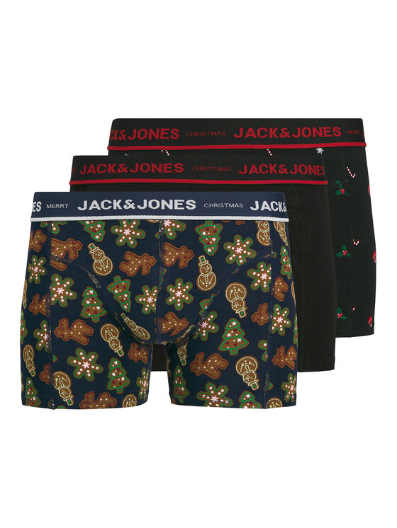 Jack & Jones Комплект боксерки Gingerbread 12285149 Черен цвят на ниска цена