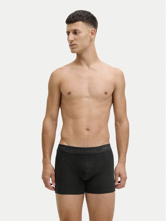 Jack & Jones Комплект боксерки и чорапи Trent Giftbox 12285126 Черен цвят на ниска цена