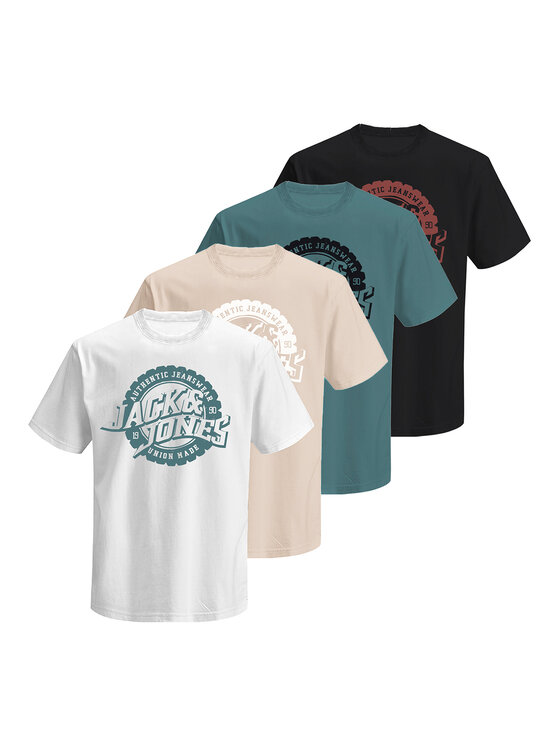 Jack & Jones Комплект тениски Blubaron 12291659 Цветен Regular Fit цвят на ниска цена