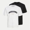 Jack & Jones Комплект тениски Bronx 12271571 Черен Relaxed Fit цвят на ниска цена