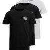 Jack & Jones Комплект тениски Corp Logo 12191762 Черен Slim Fit цвят на ниска цена