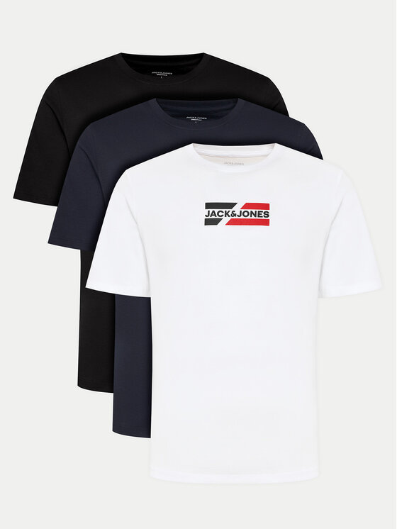 Jack & Jones Комплект тениски JJecorp Graphic Tee 12277755 Цветен Regular Fit цвят на ниска цена