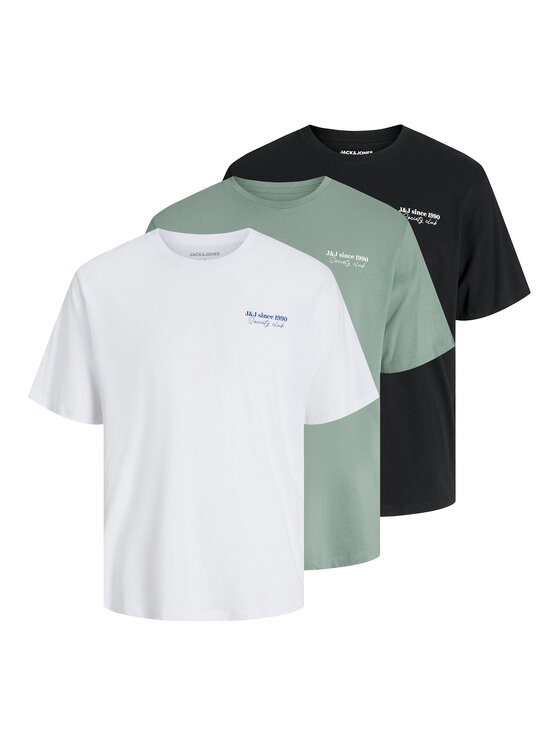 Jack & Jones Комплект тениски Ninety 12288312 Цветен Relaxed Fit цвят на ниска цена