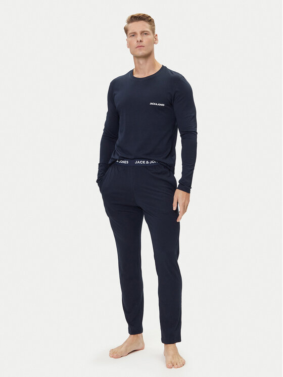 Jack & Jones Пижама Everest 12273632 Тъмносин Standard Fit цвят на ниска цена
