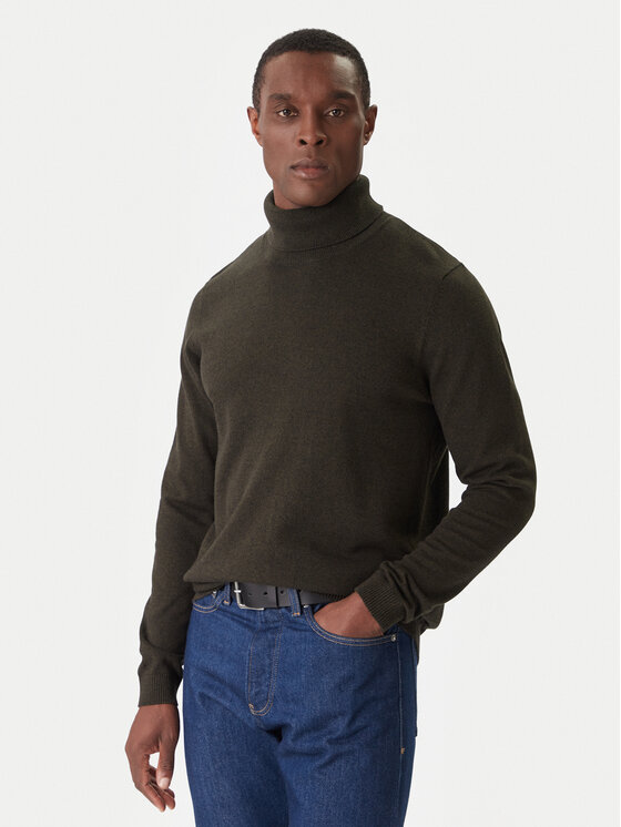 Jack & Jones Поло Basic 12258051 Черен Regular Fit цвят на ниска цена