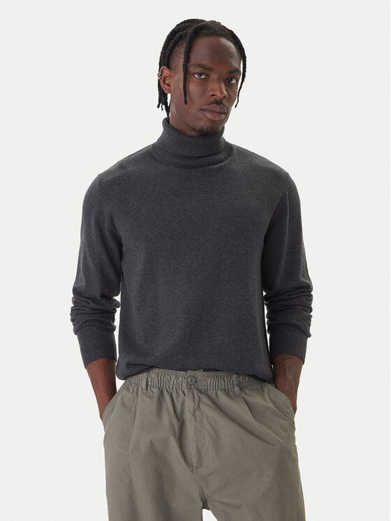 Jack & Jones Поло Basic 12287649 Черен Regular Fit цвят на ниска цена