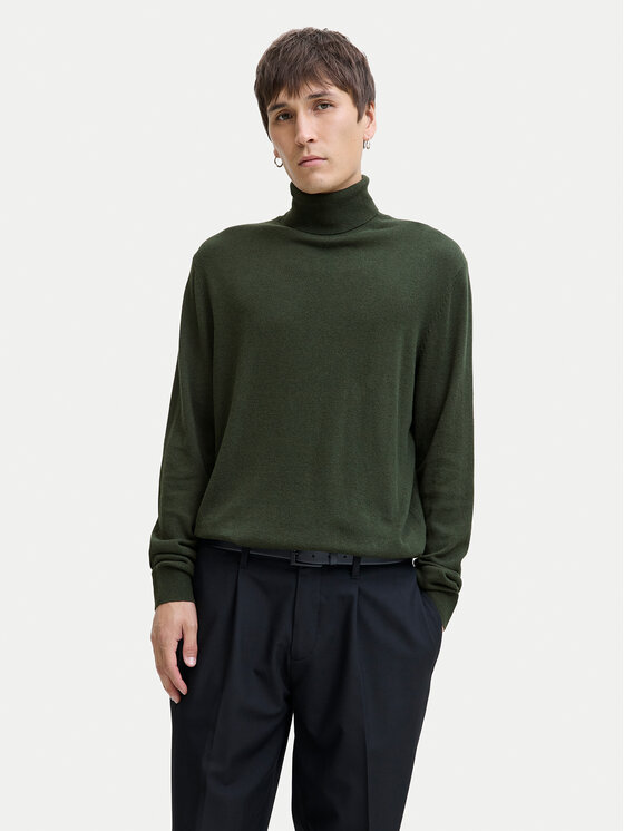 Jack & Jones Поло Emil 12157417 Зелен Regular Fit цвят на ниска цена