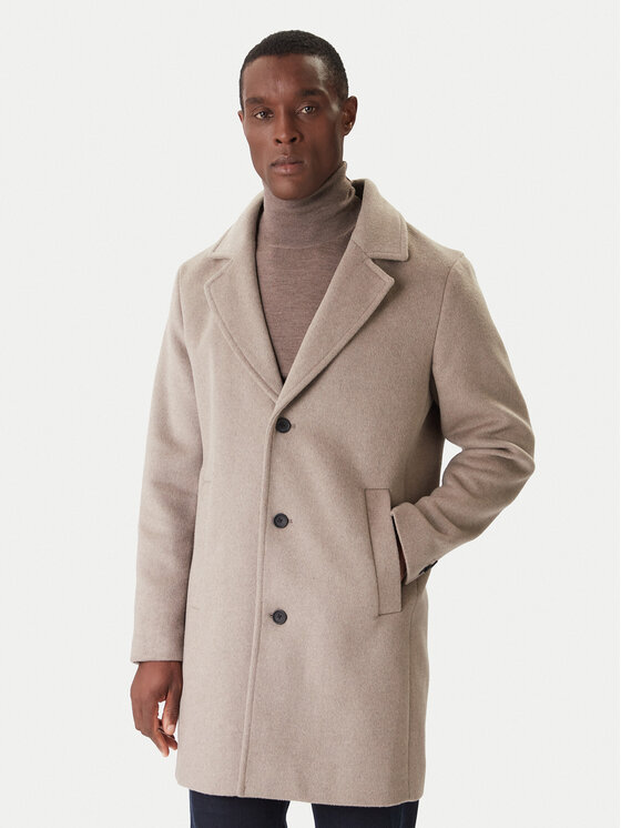 Jack & Jones Преходно палто Blastanford 12286263 Бежов Regular Fit цвят на ниска цена