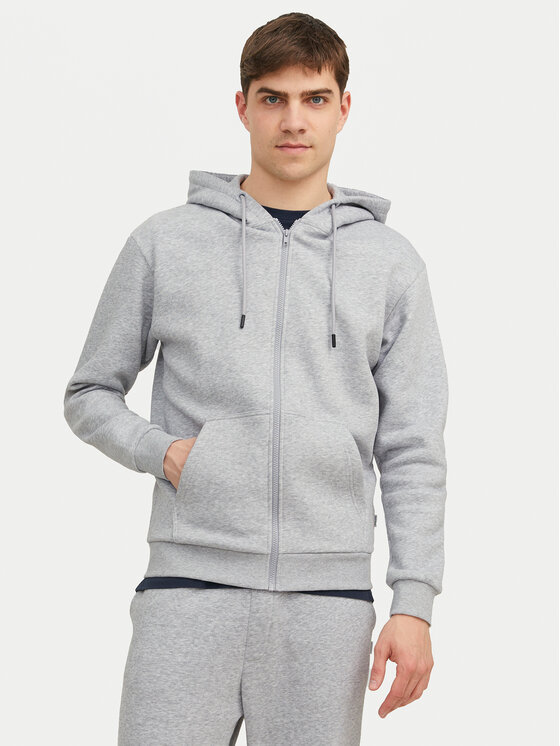 Jack & Jones Суитшърт Bradley 12249342 Сив Relaxed Fit цвят на ниска цена