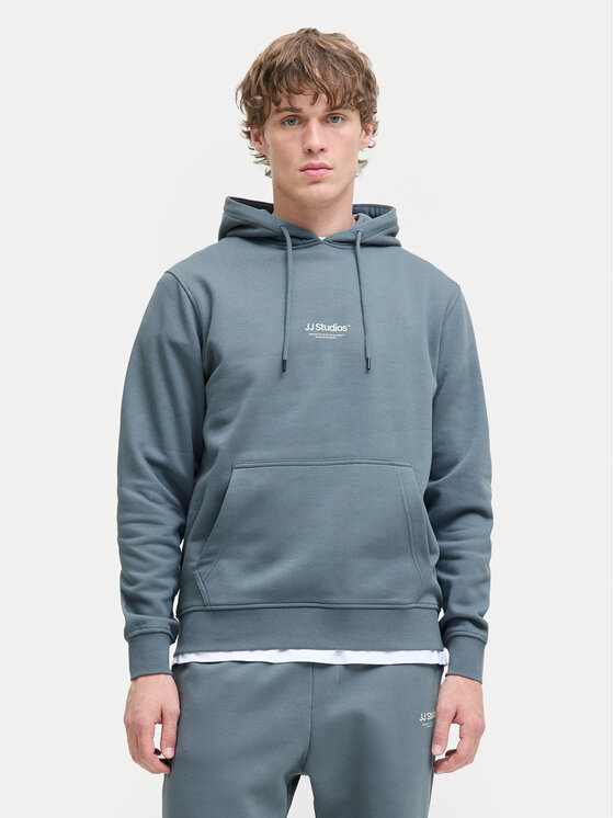Jack & Jones Суитшърт Soho 12278789 Син Relaxed Fit цвят на ниска цена