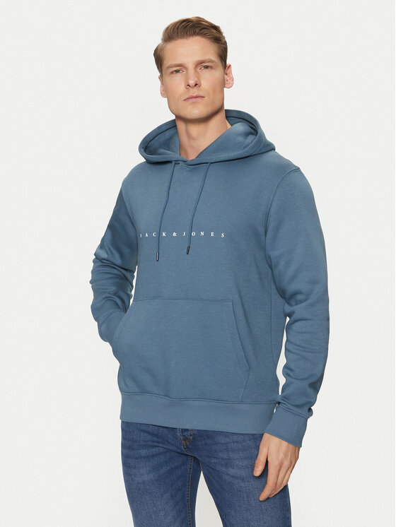 Jack & Jones Суитшърт Star 12233972 Син Relaxed Fit цвят на ниска цена
