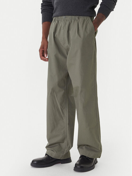 Jack & Jones Текстилни панталони Owen Cade 12282385 Зелен Baggy Fit цвят на ниска цена