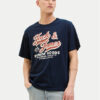 Jack & Jones Тишърт Logo 12279535 Тъмносин Standard Fit цвят на ниска цена